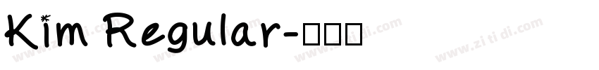Kim Regular字体转换